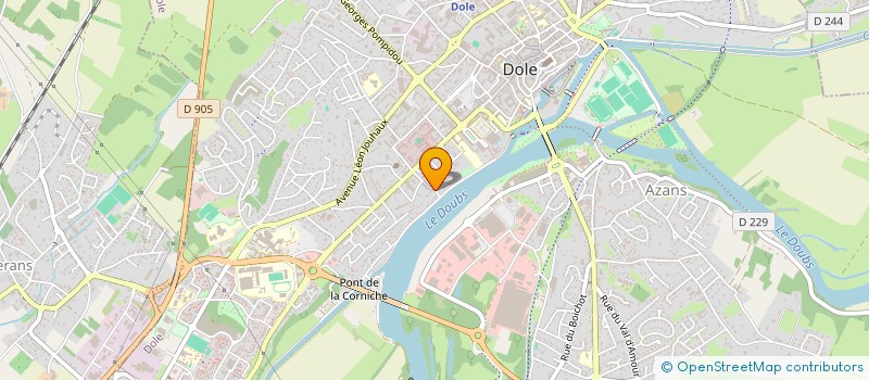 localisation de l'entreprise MADAME PIERRETTE FONTAINE à DOLE