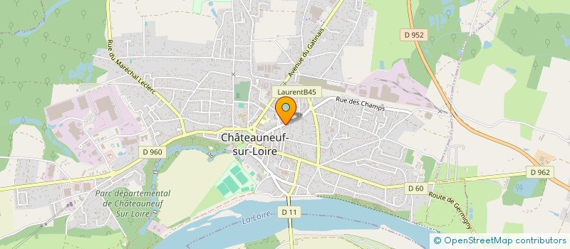 localisation de l'entreprise MADAME PIERRETTE GAILLARD à CHATEAUNEUF-SUR-LOIRE