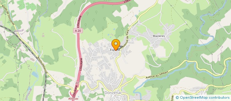 localisation de l'entreprise MADAME PIERRETTE GALIDIE  DONZENAC