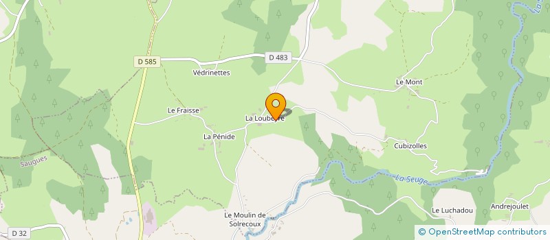 localisation de l'entreprise MADAME PIERRETTE GAUTHIER à SAUGUES