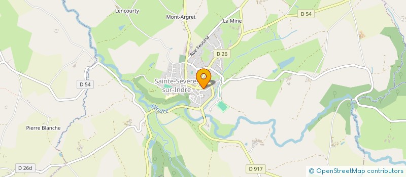 localisation de l'entreprise MADAME PIERRETTE GIRAUD à SAINTE-SEVERE-SUR-INDRE