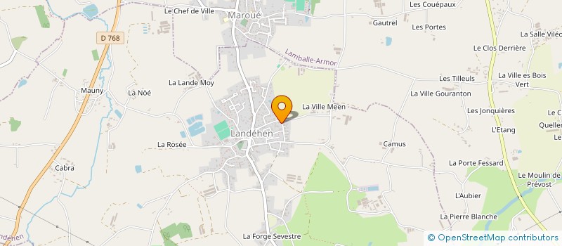 localisation de l'entreprise MADAME PIERRETTE GOURAUD  LAMBALLE-ARMOR