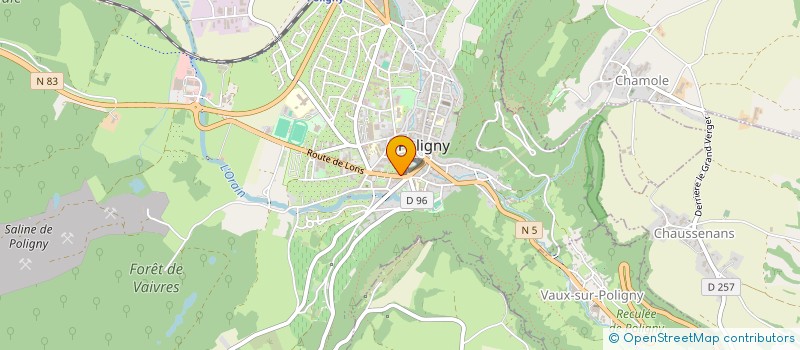 localisation de l'entreprise MADAME PIERRETTE GRAPPE à POLIGNY