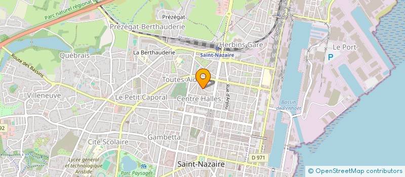 localisation de l'entreprise MADAME PIERRETTE GRISARD à SAINT-NAZAIRE