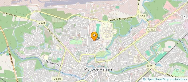 localisation de l'entreprise MADAME PIERRETTE GUIDEZ  MONT-DE-MARSAN