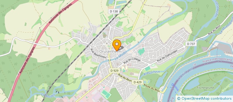 localisation de l'entreprise MADAME PIERRETTE KELLER  DRUSENHEIM