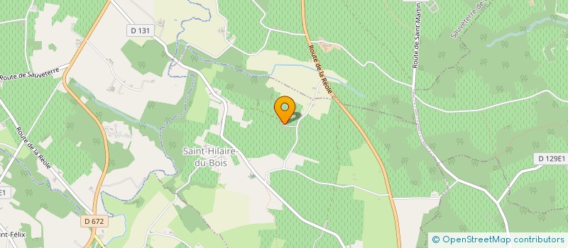 localisation de l'entreprise MADAME PIERRETTE LAFAYE  SAINT-HILAIRE-DU-BOIS