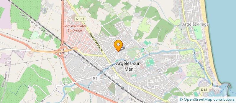 localisation de l'entreprise MADAME PIERRETTE LAFOURCADE-BOISSIERE  ARGELES-SUR-MER