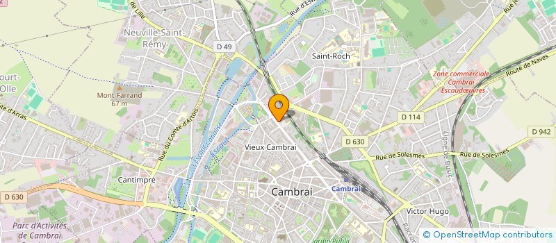 localisation de l'entreprise MADAME PIERRETTE LEBLON à CAMBRAI