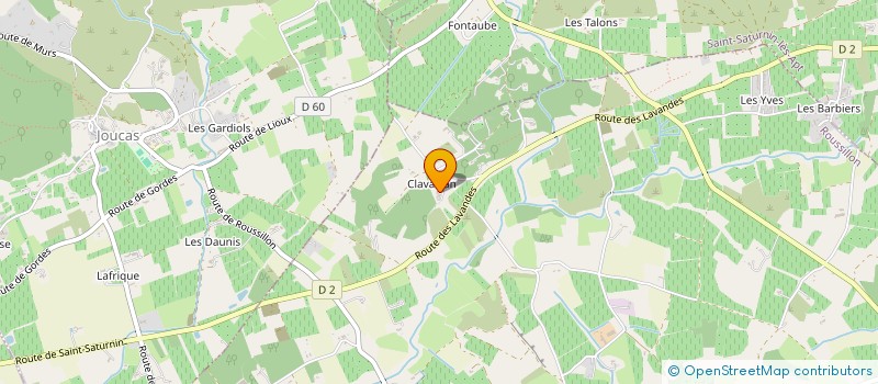 localisation de l'entreprise MADAME PIERRETTE MAGLIOCCO  ROUSSILLON