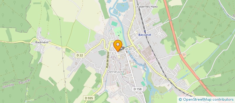 localisation de l'entreprise MADAME PIERRETTE MAREZ  BACCARAT