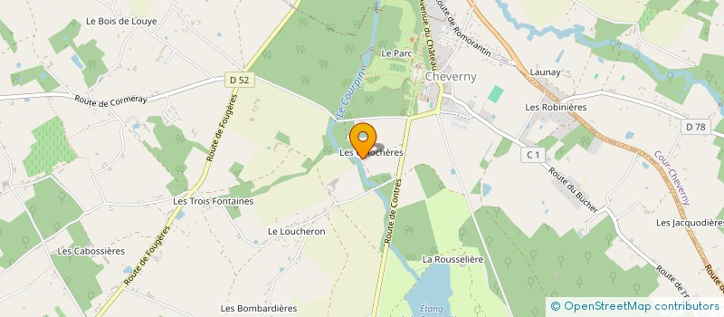 localisation de l'entreprise MADAME PIERRETTE MARTINEAU  CHEVERNY