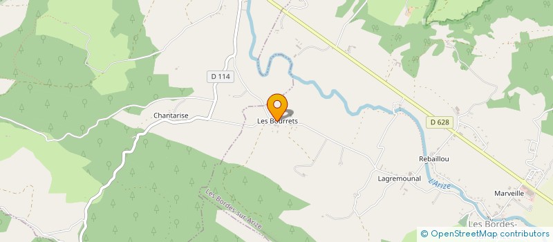 localisation de l'entreprise MADAME PIERRETTE MASSAT à LES BORDES-SUR-ARIZE