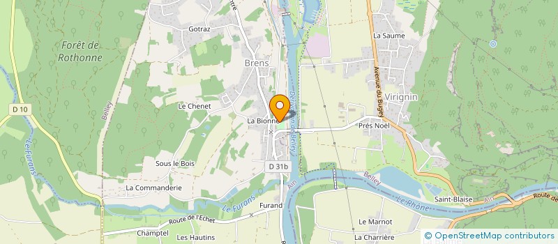 localisation de l'entreprise MADAME PIERRETTE MATHIEU  BELLEY