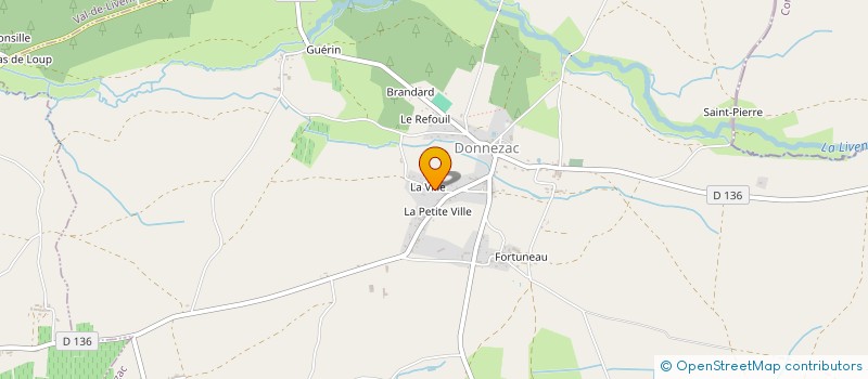 localisation de l'entreprise MADAME PIERRETTE MATRAT  DONNEZAC