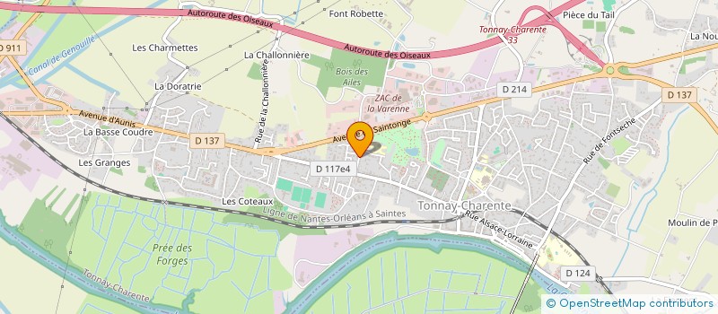 localisation de l'entreprise MADAME PIERRETTE MENARD à TONNAY-CHARENTE