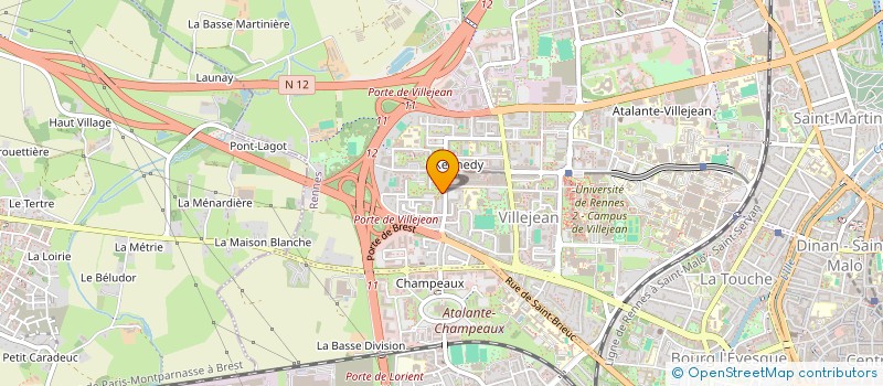 localisation de l'entreprise MADAME PIERRETTE MERCIER  RENNES