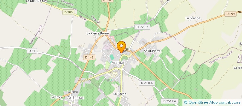 localisation de l'entreprise MADAME PIERRETTE MONNEREAU  ARTHENAC