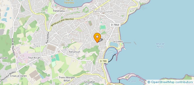 localisation de l'entreprise MADAME PIERRETTE NICOLAS  PERROS-GUIREC