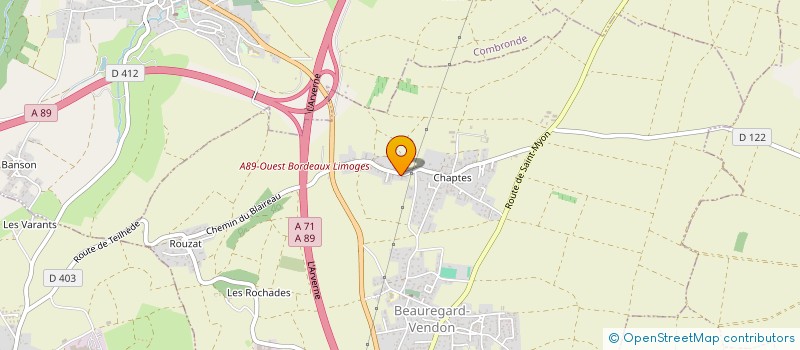 localisation de l'entreprise MADAME PIERRETTE NICOLAU  BEAUREGARD-VENDON