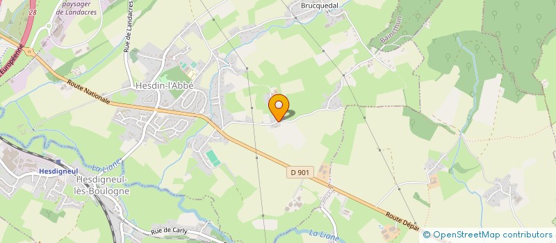 localisation de l'entreprise MADAME PIERRETTE PAQUE  HESDIN L'ABBE