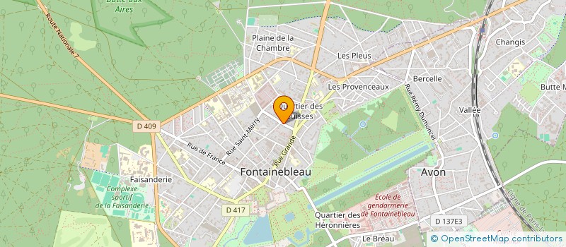 localisation de l'entreprise MADAME PIERRETTE PERDRIX à FONTAINEBLEAU