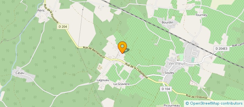 localisation de l'entreprise MADAME PIERRETTE PORTAL  VERTHEUIL