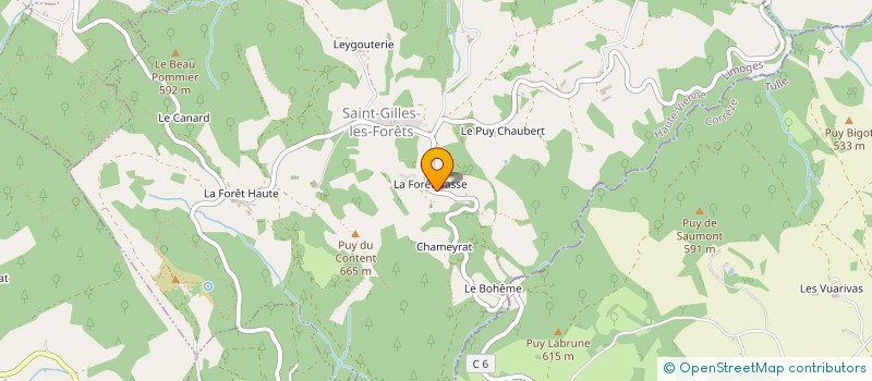 localisation de l'entreprise MADAME PIERRETTE RESNIER  SAINT-GILLES-LES-FORETS