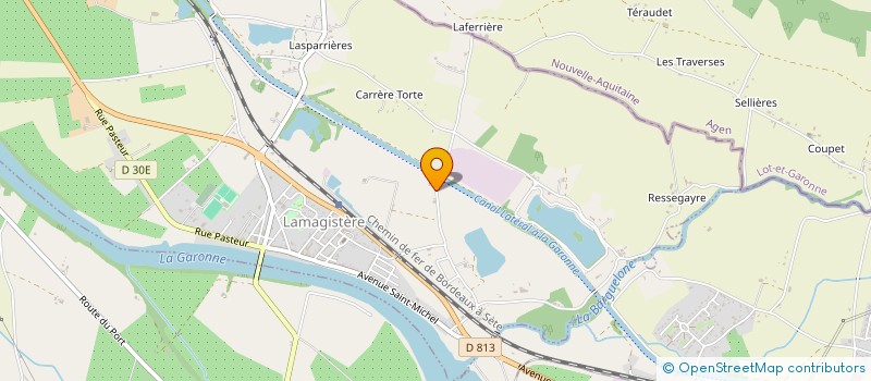 localisation de l'entreprise MADAME PIERRETTE RICHASSE  LAMAGISTERE