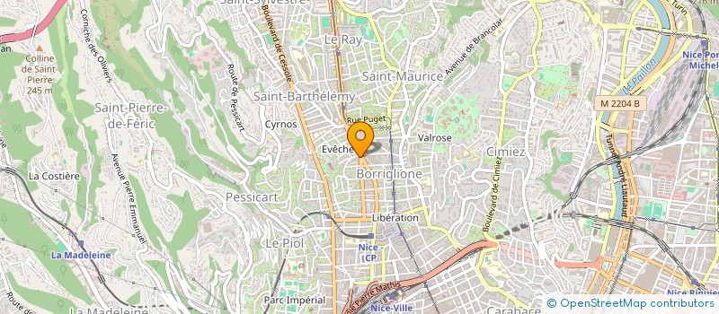 localisation de l'entreprise MADAME PIERRETTE RICORT à NICE