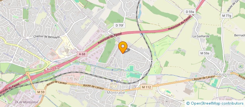 localisation de l'entreprise MADAME PIERRETTE ROLLAND-DELMAS  MONTRABE