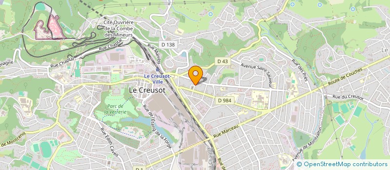 localisation de l'entreprise MADAME PIERRETTE RORGUE  LE CREUSOT