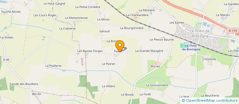 localisation de l'entreprise MADAME PIERRETTE SAFFRAY à LE THEIL-DE-BRETAGNE