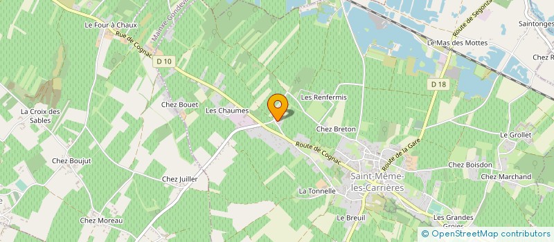 localisation de l'entreprise MADAME PIERRETTE SAINT CRICQ à SAINT-MEME-LES-CARRIERES