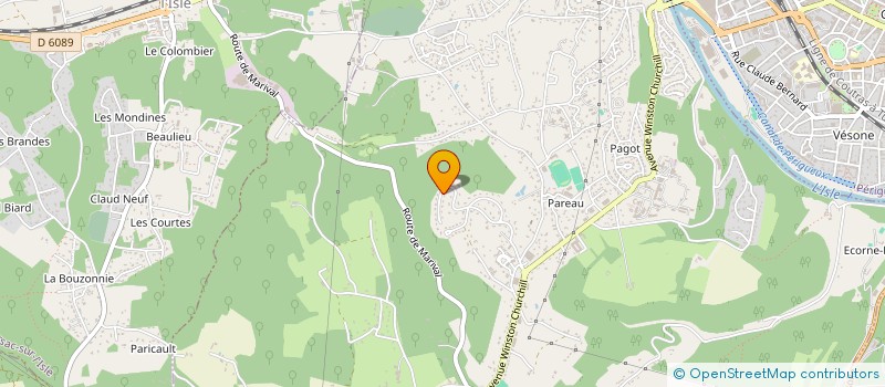 localisation de l'entreprise MADAME PIERRETTE SANCEY  COULOUNIEIX-CHAMIERS