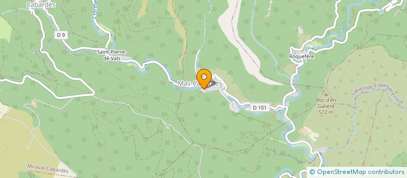 localisation de l'entreprise MADAME PIERRETTE SANTIAGO  MAS-CABARDES