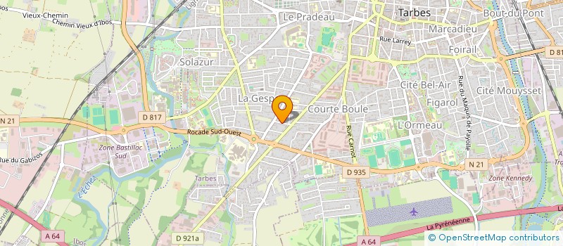 localisation de l'entreprise MADAME PIERRETTE SARRADET à TARBES