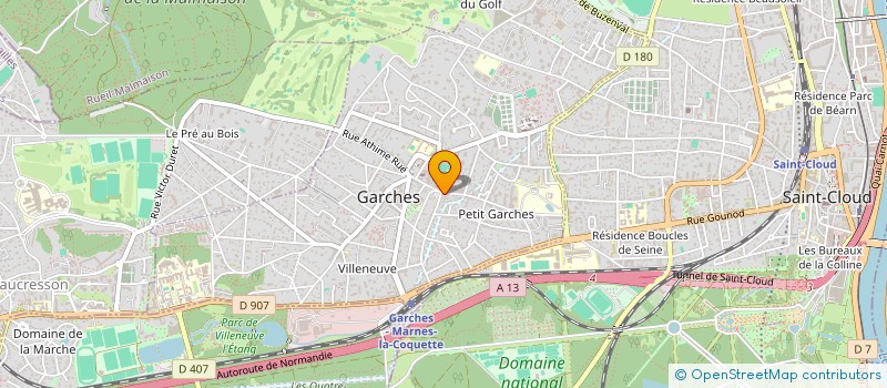 localisation de l'entreprise MADAME PIERRETTE SOUQUE à GARCHES