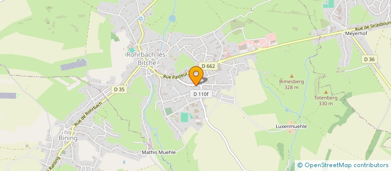localisation de l'entreprise MADAME PIERRETTE SPRUNCK à ROHRBACH-LES-BITCHE