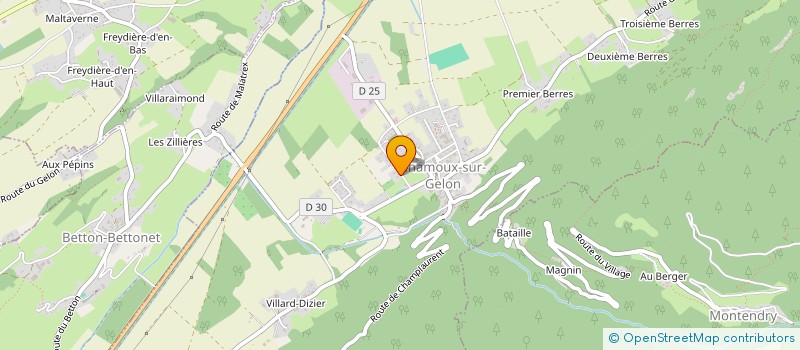 localisation de l'entreprise MADAME PIERRETTE UBBIALI  CHAMOUX-SUR-GELON