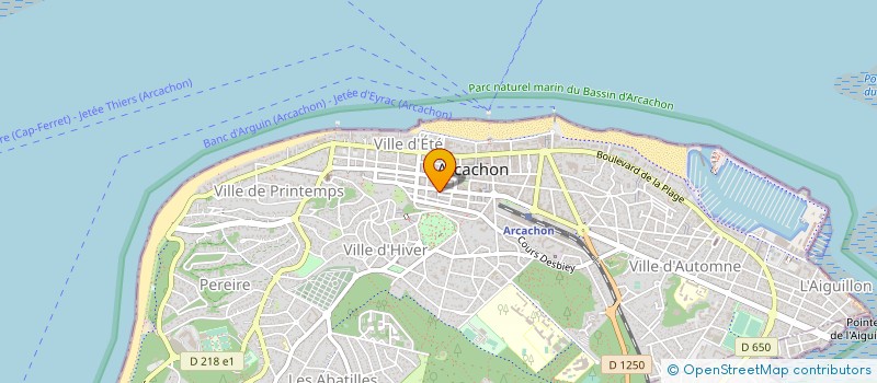 localisation de l'entreprise MADAME PIERRETTE VIOLLEAU  ARCACHON