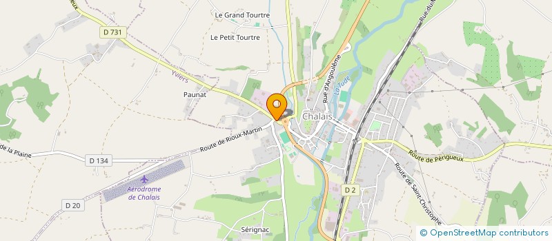 localisation de l'entreprise MADAME PIERRETTE VRITONE à CHALAIS