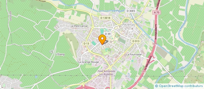 localisation de l'entreprise MADAME PIERRINA ARRUFAT  PEZENAS