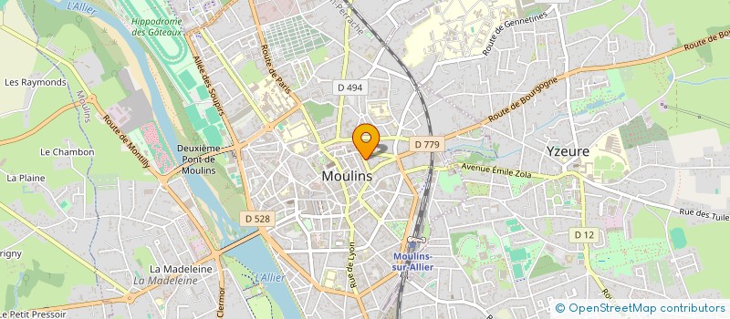 localisation de l'entreprise MADAME PIERRINE SAURET  MOULINS