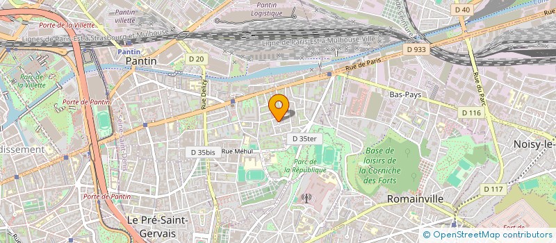 localisation de l'entreprise MADAME PIERRINE ZANARDINI  PANTIN