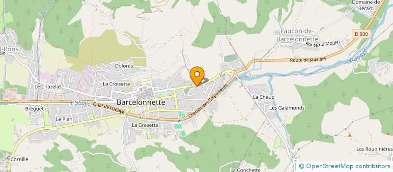 localisation de l'entreprise MADAME PIERRRETTE BRUNO  BARCELONNETTE