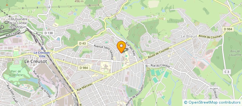 localisation de l'entreprise MADAME PIETRA LI PIRA  LE CREUSOT