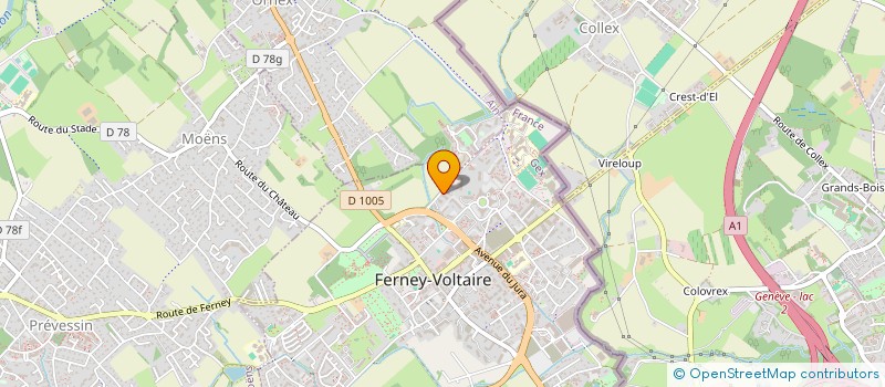 localisation de l'entreprise MADAME PILAR ALVA MARTIN à FERNEY-VOLTAIRE