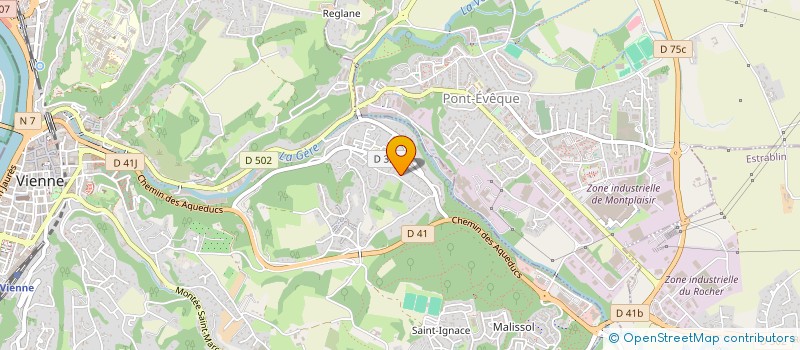 localisation de l'entreprise MADAME PILIBOSSIAN TCHOULFYAN  VIENNE