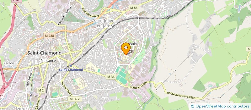 localisation de l'entreprise MADAME PINAR YILDIZ  SAINT-CHAMOND